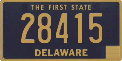 DE license plate 28415