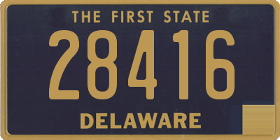 DE license plate 28416