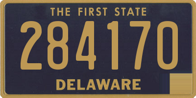 DE license plate 284170