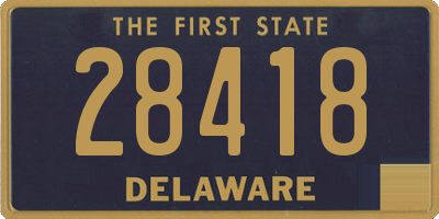 DE license plate 28418