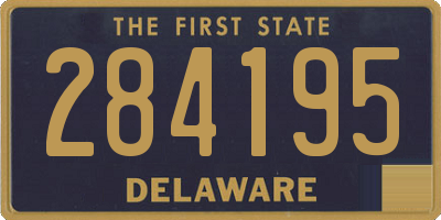 DE license plate 284195