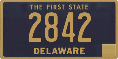 DE license plate 2842