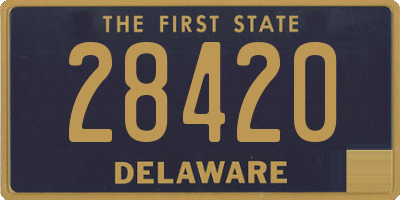 DE license plate 28420
