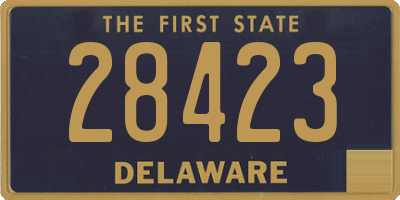 DE license plate 28423