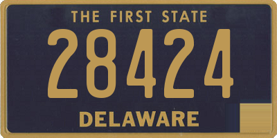 DE license plate 28424