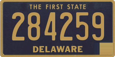 DE license plate 284259