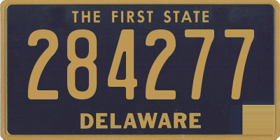 DE license plate 284277