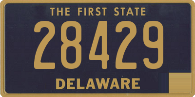 DE license plate 28429