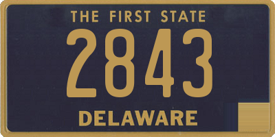 DE license plate 2843