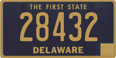 DE license plate 28432