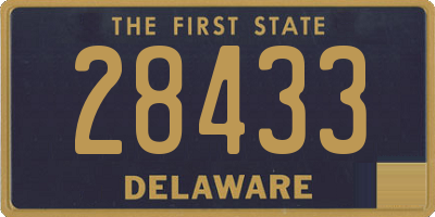 DE license plate 28433