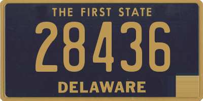 DE license plate 28436