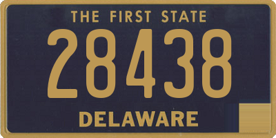 DE license plate 28438