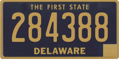 DE license plate 284388