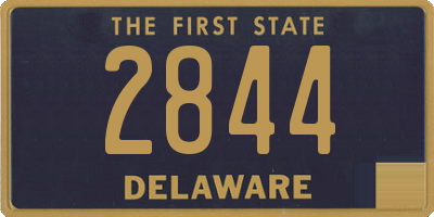 DE license plate 2844