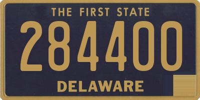 DE license plate 284400