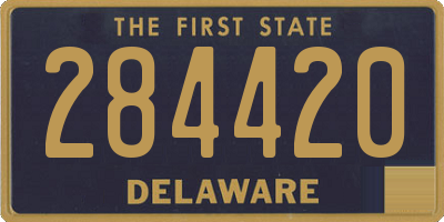 DE license plate 284420