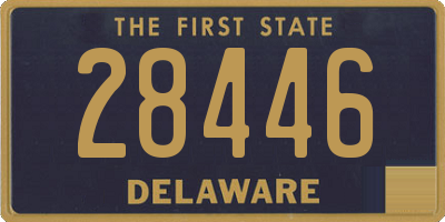 DE license plate 28446