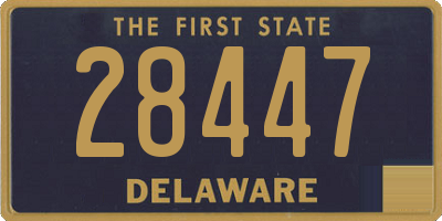 DE license plate 28447