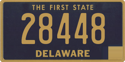 DE license plate 28448