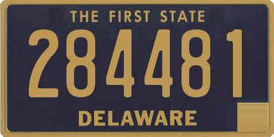 DE license plate 284481