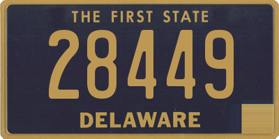 DE license plate 28449