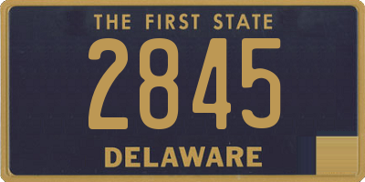 DE license plate 2845