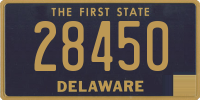 DE license plate 28450