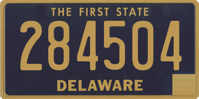 DE license plate 284504