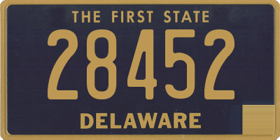 DE license plate 28452