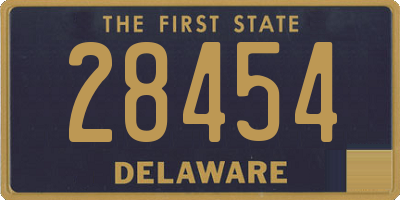 DE license plate 28454