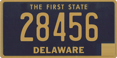 DE license plate 28456