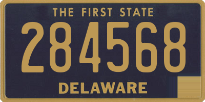 DE license plate 284568
