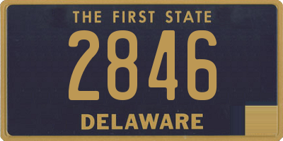 DE license plate 2846