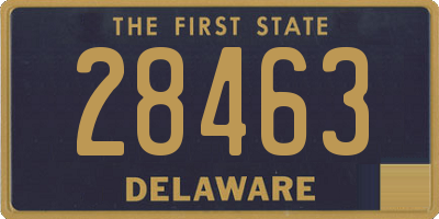 DE license plate 28463