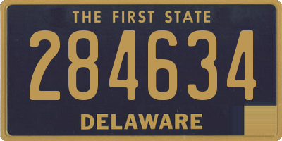 DE license plate 284634
