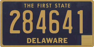 DE license plate 284641