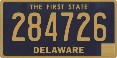 DE license plate 284726