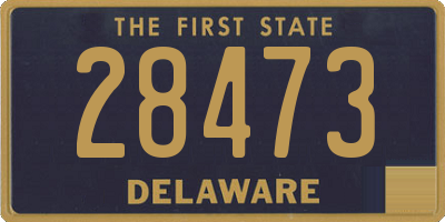 DE license plate 28473