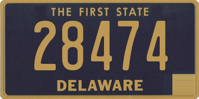 DE license plate 28474