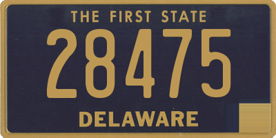 DE license plate 28475