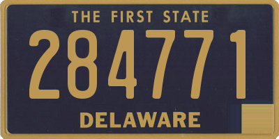 DE license plate 284771