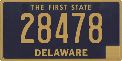 DE license plate 28478