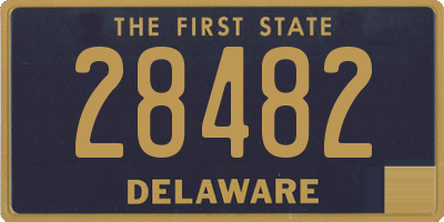 DE license plate 28482