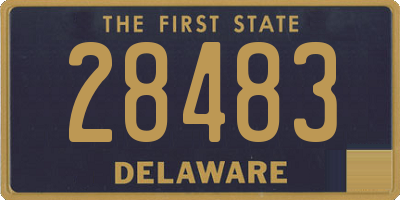 DE license plate 28483