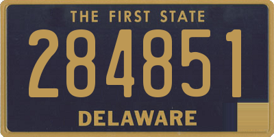 DE license plate 284851