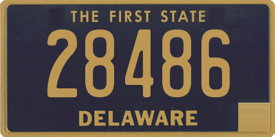 DE license plate 28486