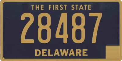 DE license plate 28487