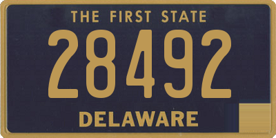 DE license plate 28492