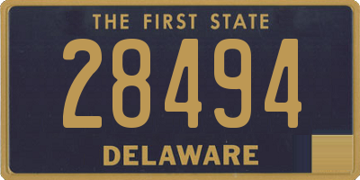 DE license plate 28494